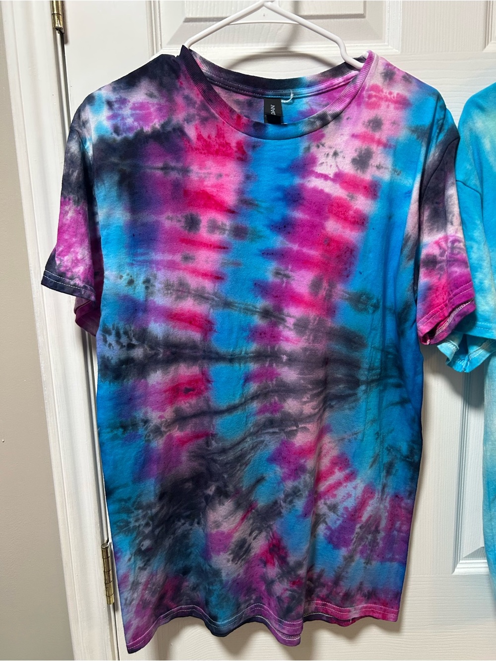 HyperJump Tie-Dye Tee in Blue, Pink & Black